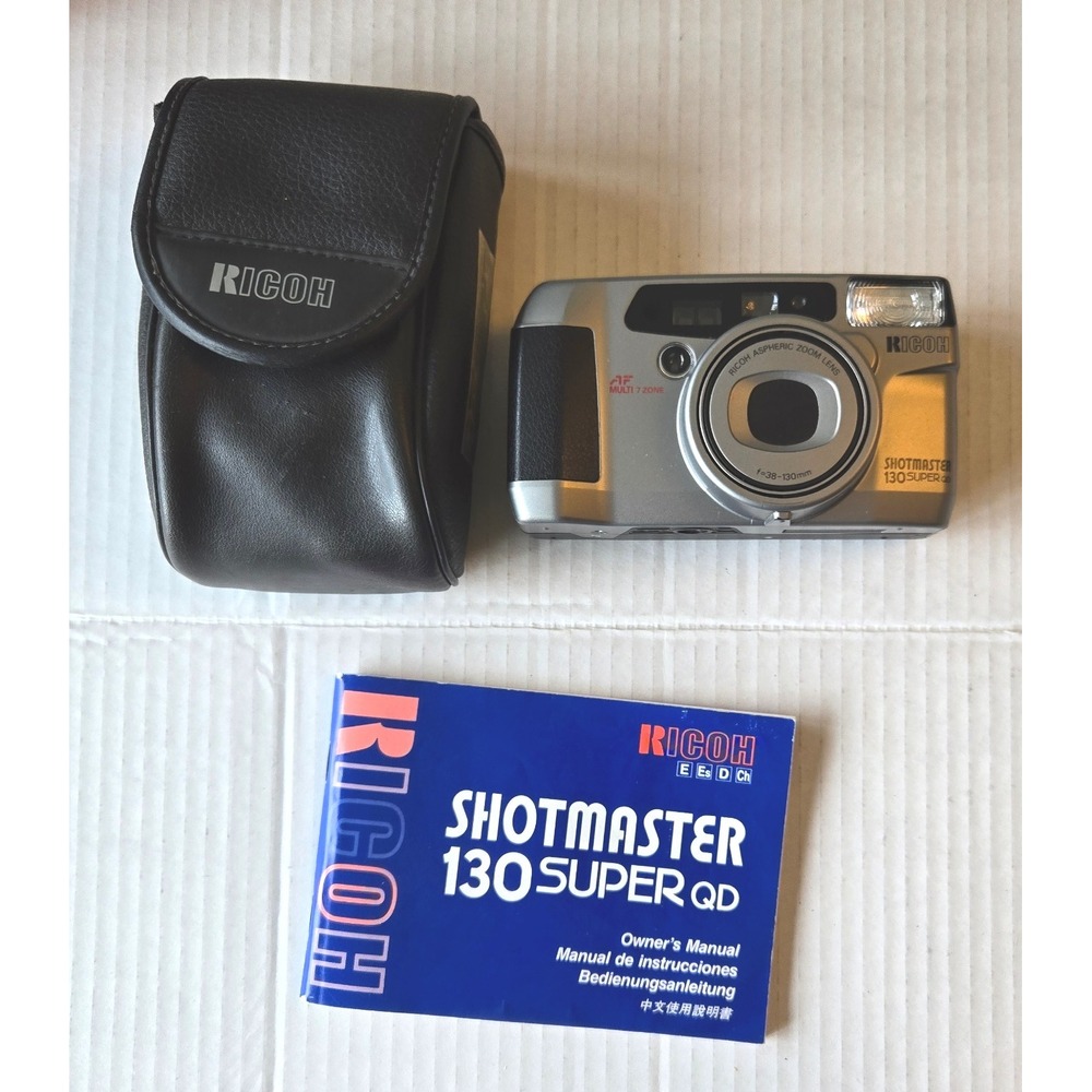 Ricoh Shotmaster Zoom 105‎ Plus 35mm Film Camera – Broken Back Door, AS-IS